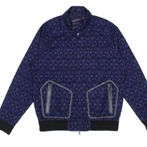 Marc by Marc Jacobs Men’s Indigo Bomber Jacket Navy Blue /Gray Sz. Large | $428